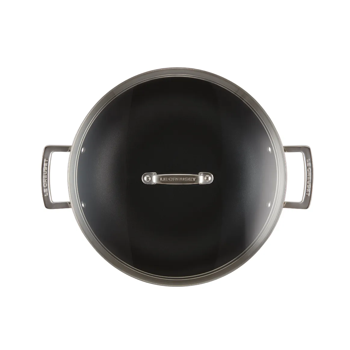 3-Ply Stainless Steel Wok with Glass Lid | Non-Stick | 30cm