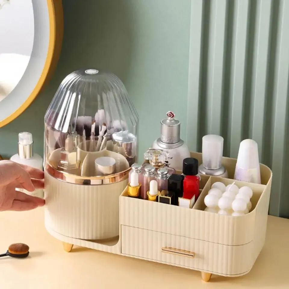 360° Rotating cosmetic storage organizer