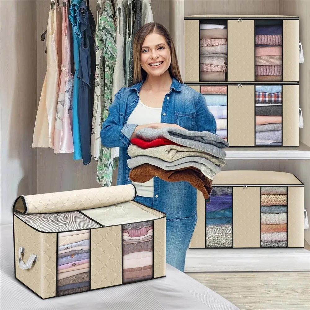 4-Pack: Large Capacity Clothes Organizer