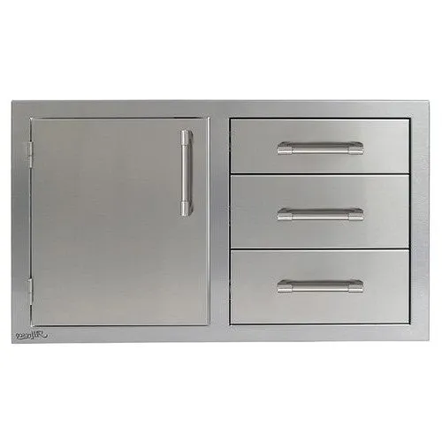 Alfresco 42-Inch Door Drawer Combo