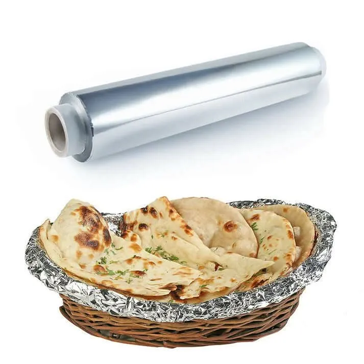 Aluminum Silver Foil Roll Paper for Kitchen Perfect for Cooking, Baking and Packing Food