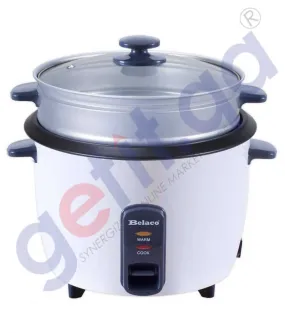 BELACO RICE COOKER WITH STEAMER 1.8LTR BRD-180A