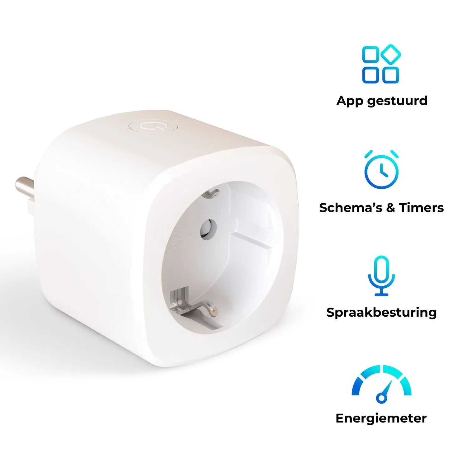 Calex Smart Plug (BE/FR) - with Energy Meter - White