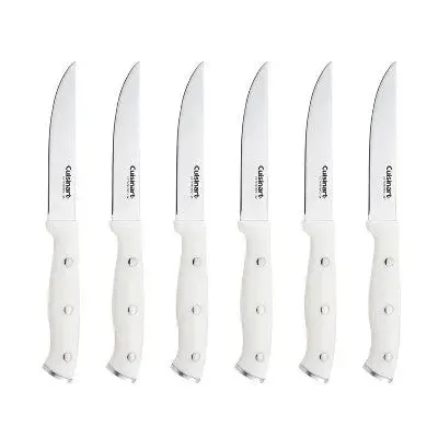 Cuisinart Classic 15pc White Triple Rivet Knife Block Set - C77WTR-15P2