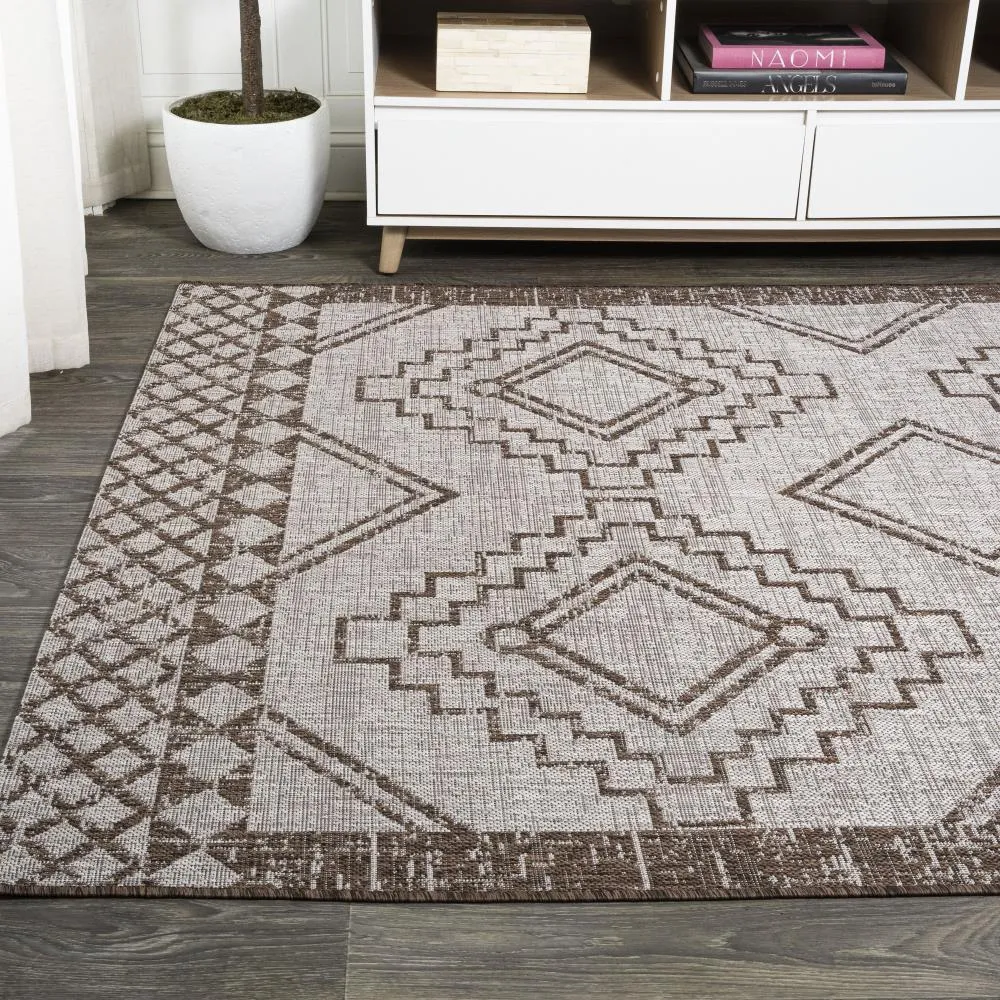 Faro Marokko Diamond Tribal Medallion Area Rug