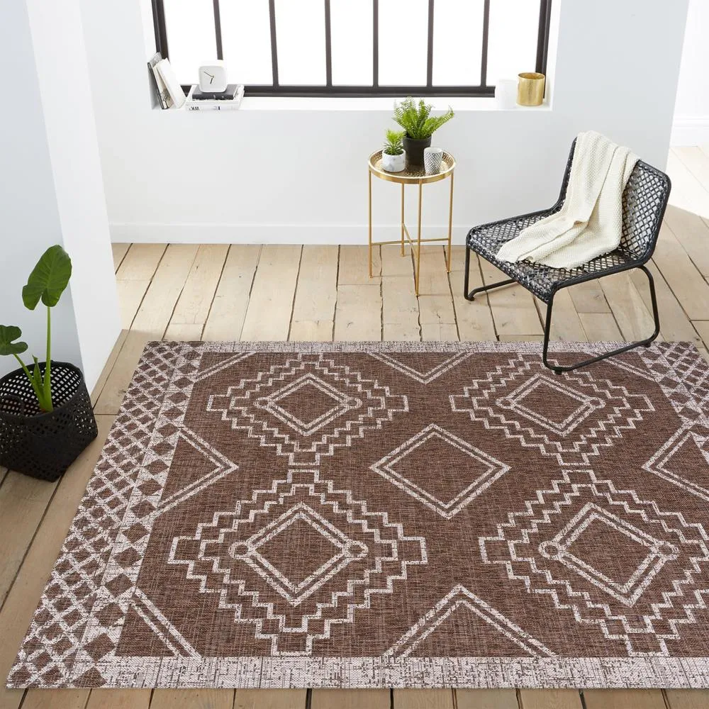 Faro Marokko Diamond Tribal Medallion Area Rug