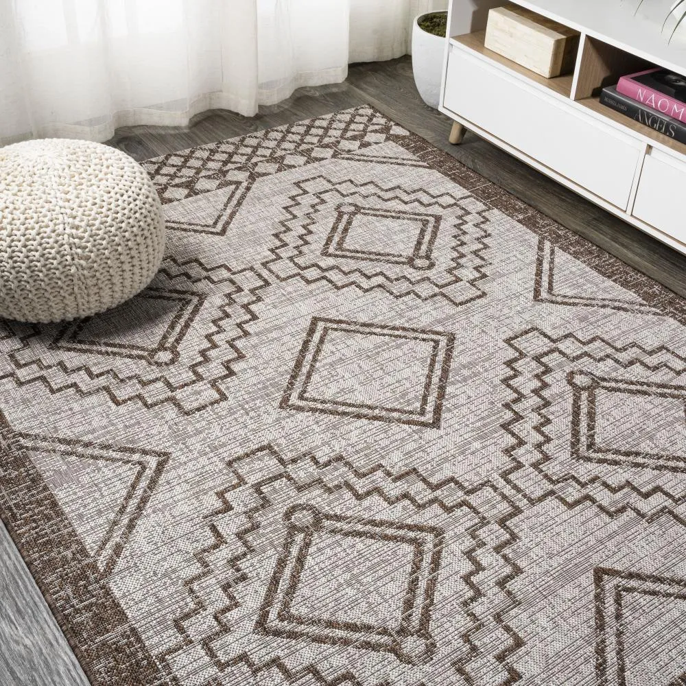 Faro Marokko Diamond Tribal Medallion Area Rug