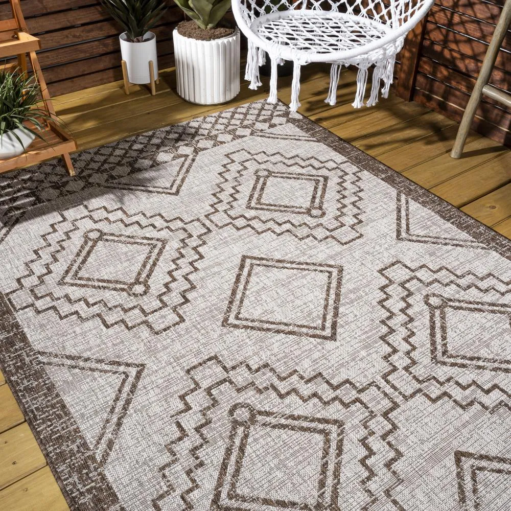 Faro Marokko Diamond Tribal Medallion Area Rug