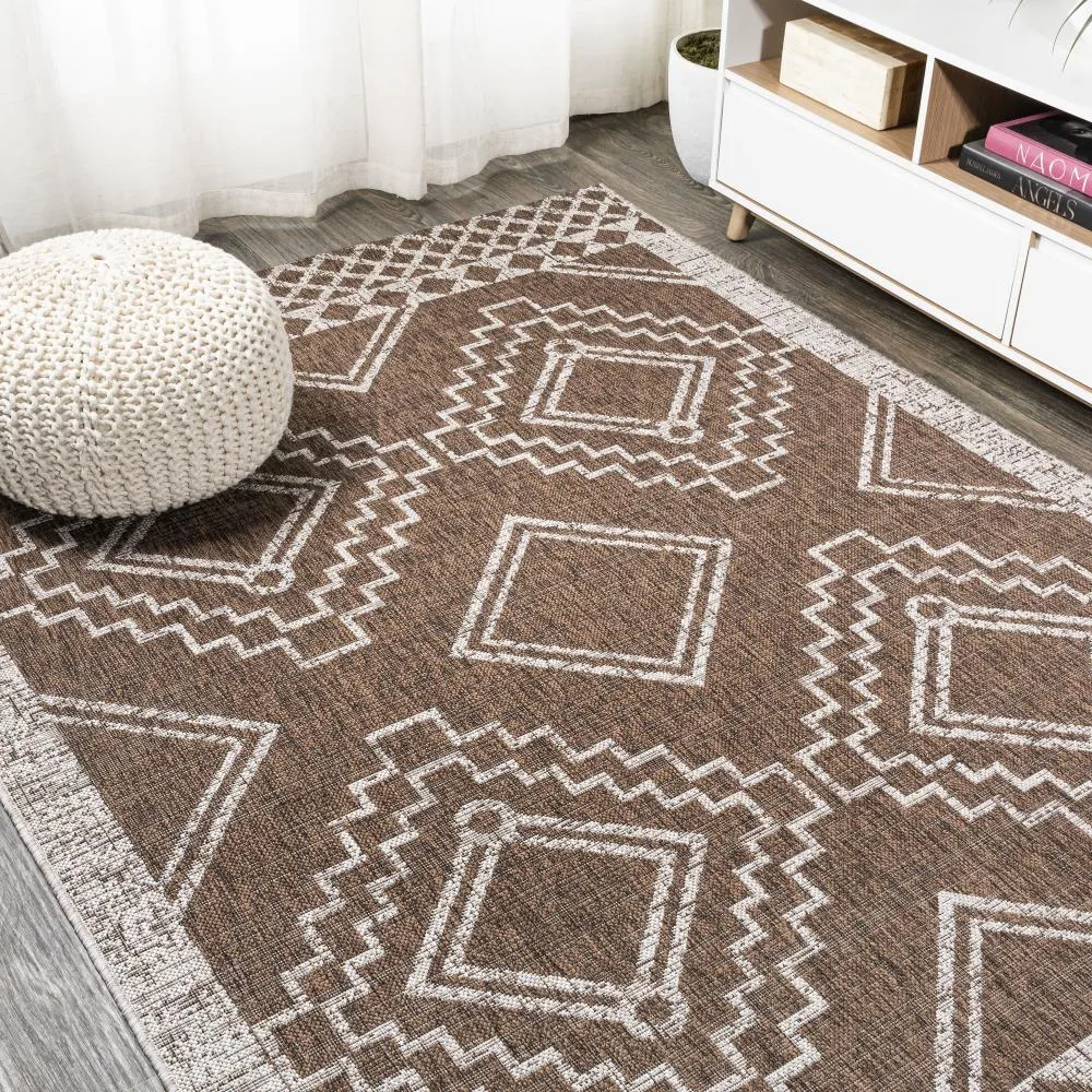 Faro Marokko Diamond Tribal Medallion Area Rug