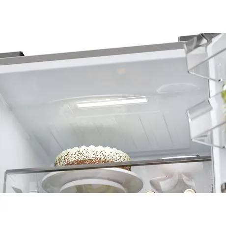 Haier HTW5618EWMP Frost Free Fridge Freezer Dark Inox