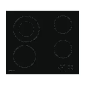 HOTPOINT HR612CH 4 Zone Crystal Finish CeramicTouch Control Hob in Black