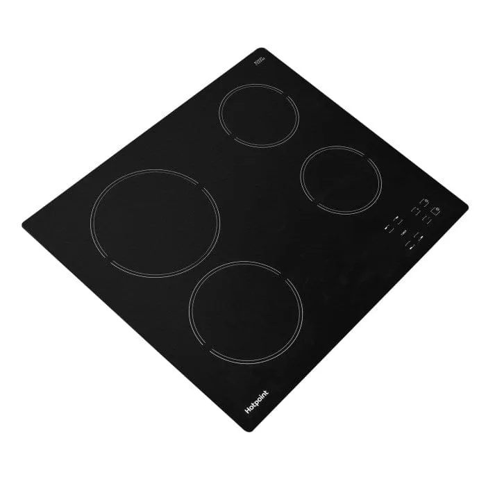 HOTPOINT HR612CH 4 Zone Crystal Finish CeramicTouch Control Hob in Black