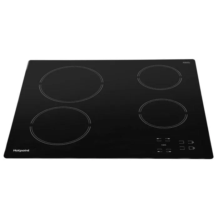 HOTPOINT HR612CH 4 Zone Crystal Finish CeramicTouch Control Hob in Black