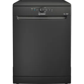 Indesit D2FHK26B Full Size Dishwasher with 14 Place Setting Black