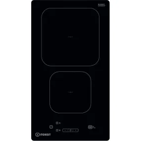 Indesit IS19Q30NE 30Cm Glass Induction With Dual Zone And Auto Functions - Black