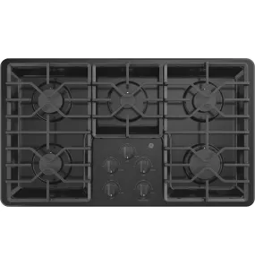 JGP3036DLBB GE® 36" Built-In Gas Cooktop with Dishwasher-Safe Grates