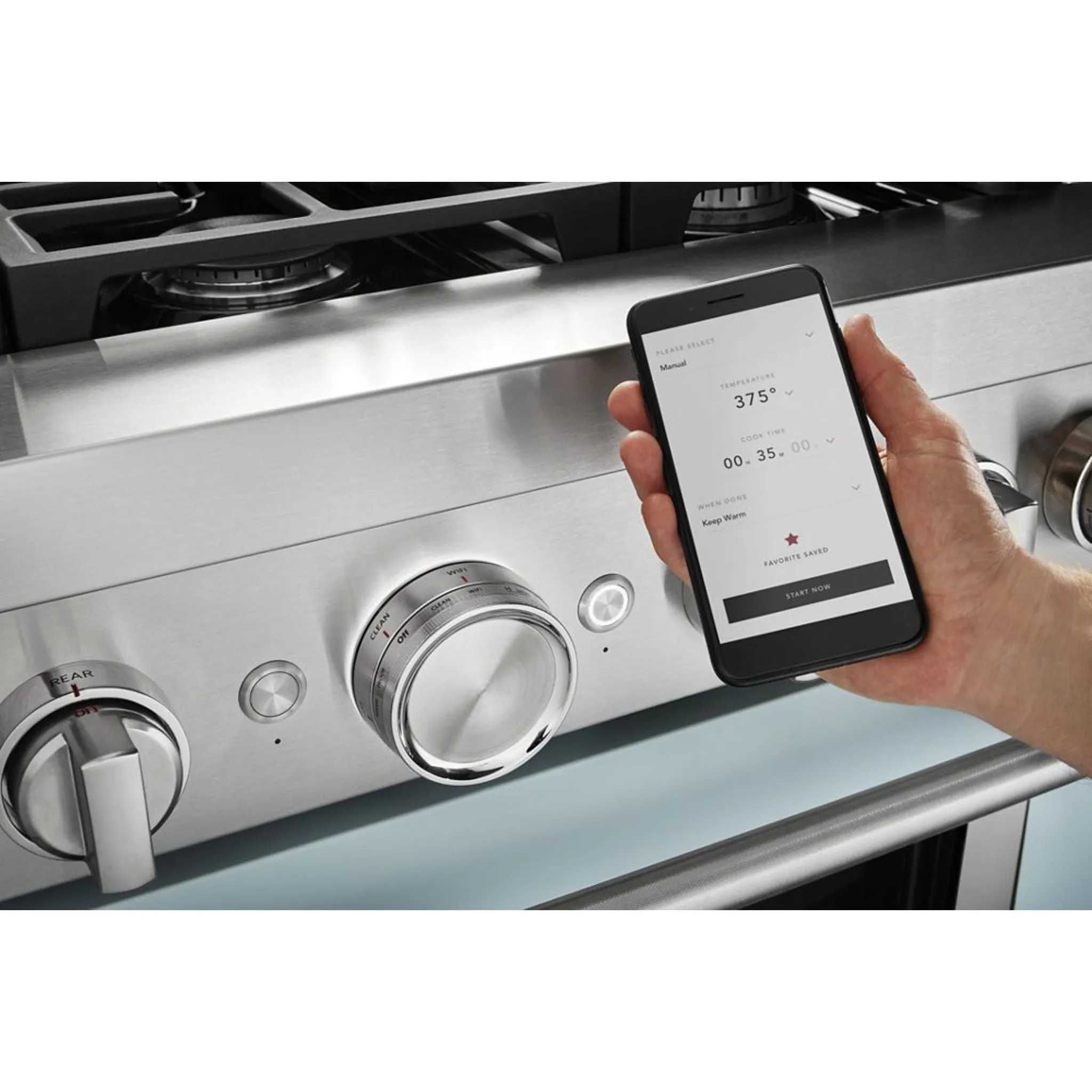 KitchenAid  48'' Smart Commercial-Style Gas Range with Griddle (KFGC558JSS)