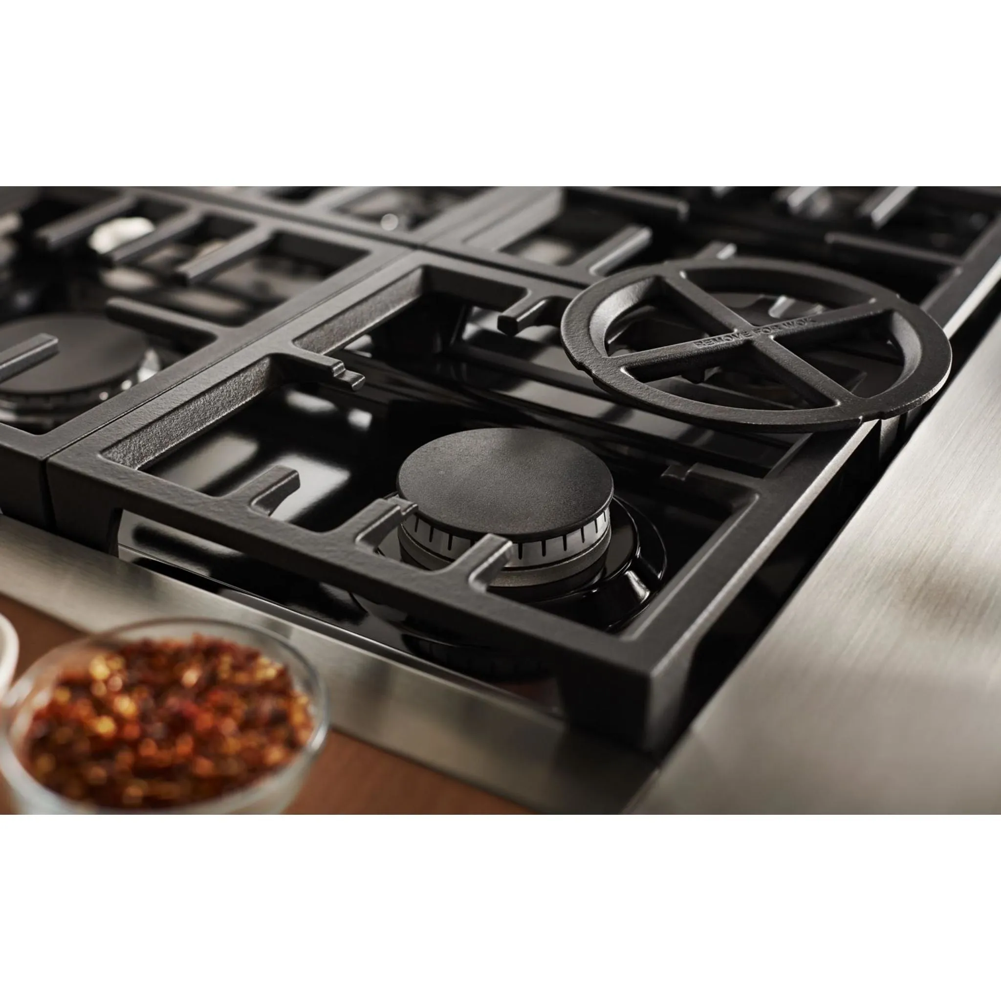 KitchenAid  48'' Smart Commercial-Style Gas Range with Griddle (KFGC558JSS)