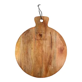 Large Round Wooden Chopping Board