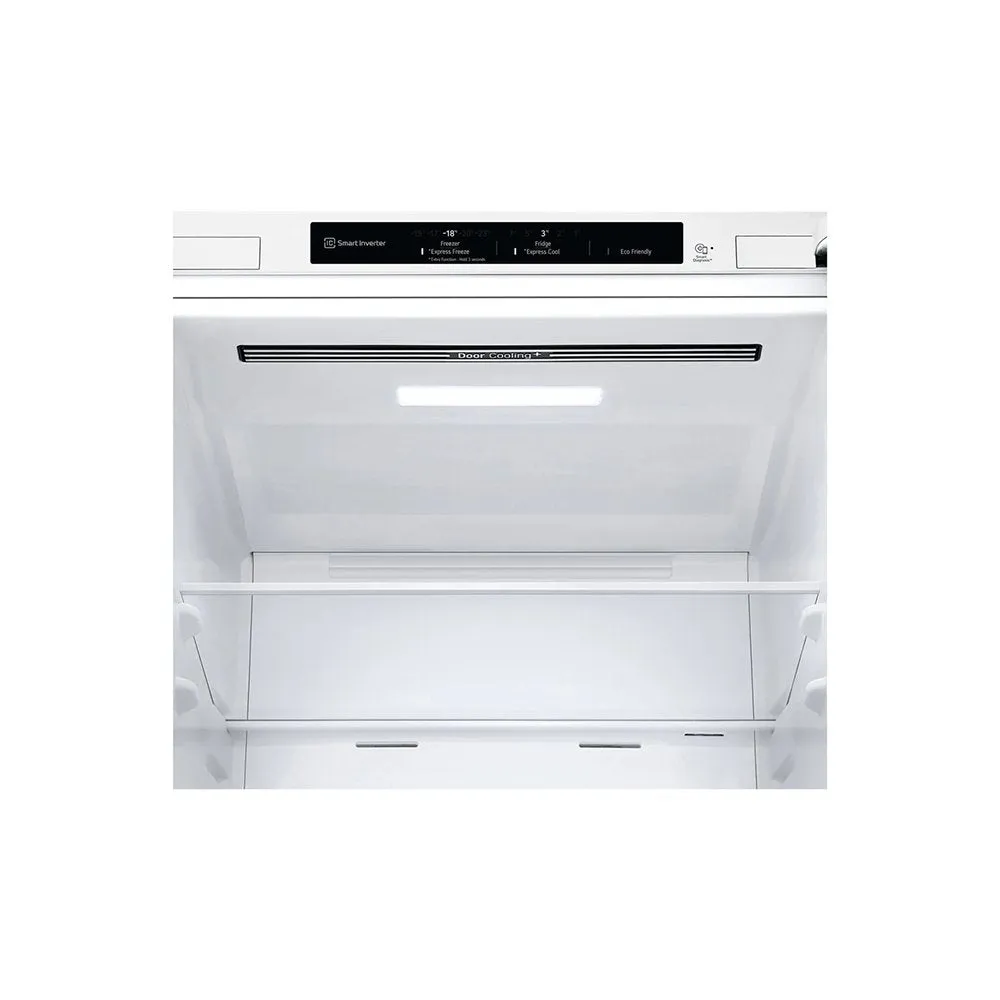 LG GBB61SWJEC 59.5cm Frost Free Fridge Freezer  White