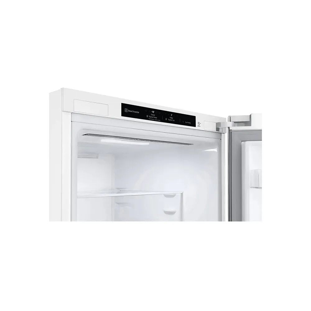 LG GBB61SWJEC 59.5cm Frost Free Fridge Freezer  White