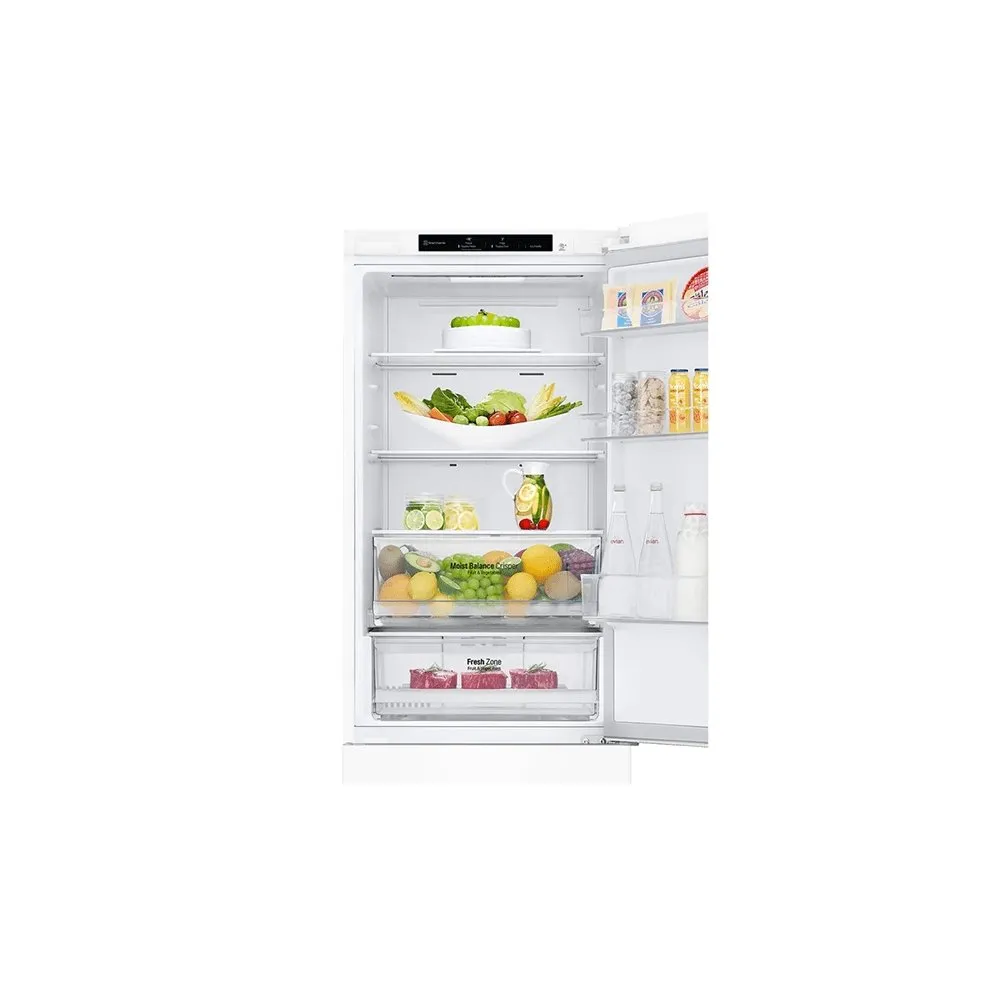 LG GBB61SWJEC 59.5cm Frost Free Fridge Freezer  White