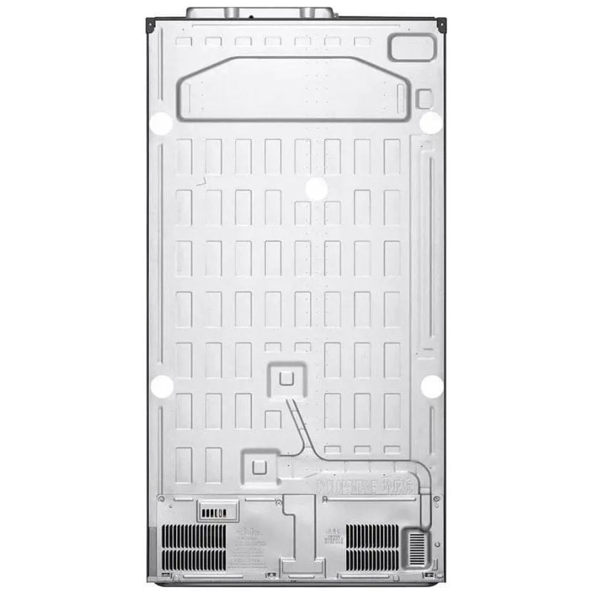 LG InstaView GSXV90BSAE Plumbed American-Style Smart Fridge Freezer - Stainless Steel