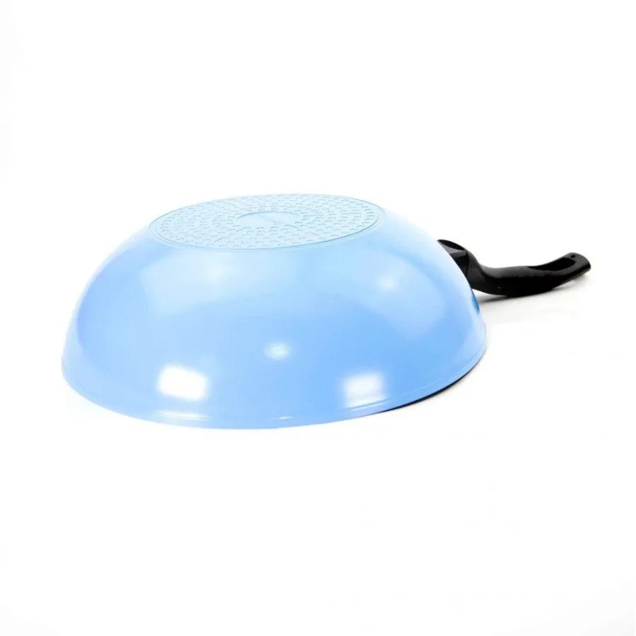 Neoflam Reverse 30cm Wok Induction Light blue