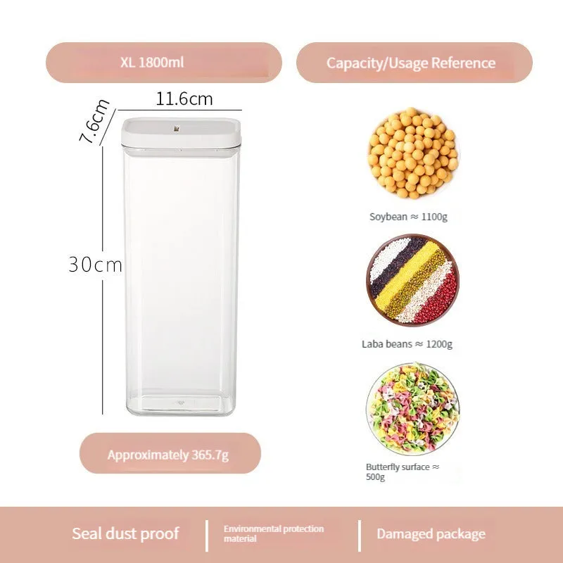 Plastic Moisture-Proof Press-type Food Sealing Container, HG0017