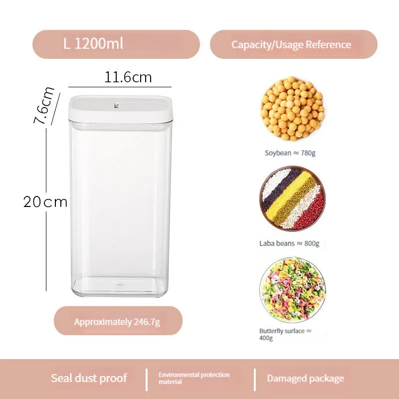 Plastic Moisture-Proof Press-type Food Sealing Container, HG0017