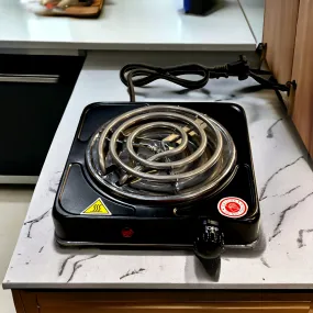 Raf Electric Single-Burner Spiral Stove Hot Plate-Black