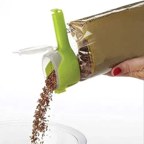 Seal Pour Food Storage Bag Clip