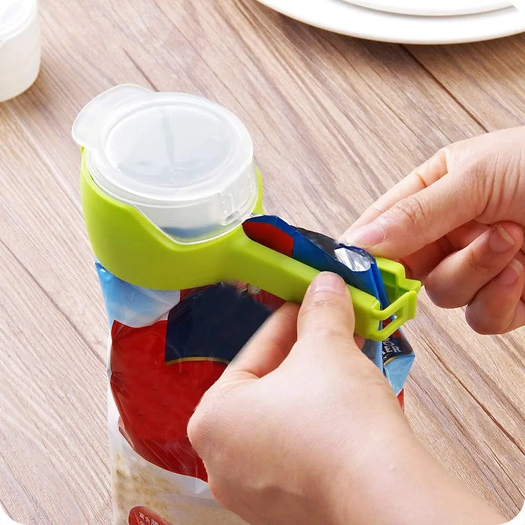 Seal Pour Food Storage Bag Clip