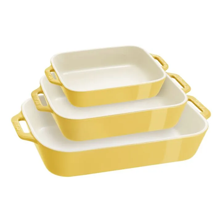 Staub 3-Piece Rectangular Baking Dish Set