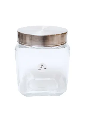 Union Glass Premier Square Storage Jar 1.2L