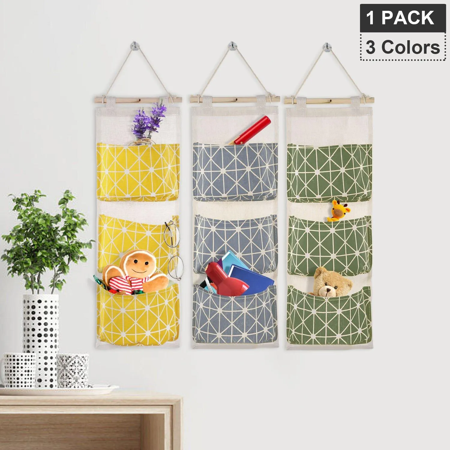 Wall Mounted Storage Bag Door Closet