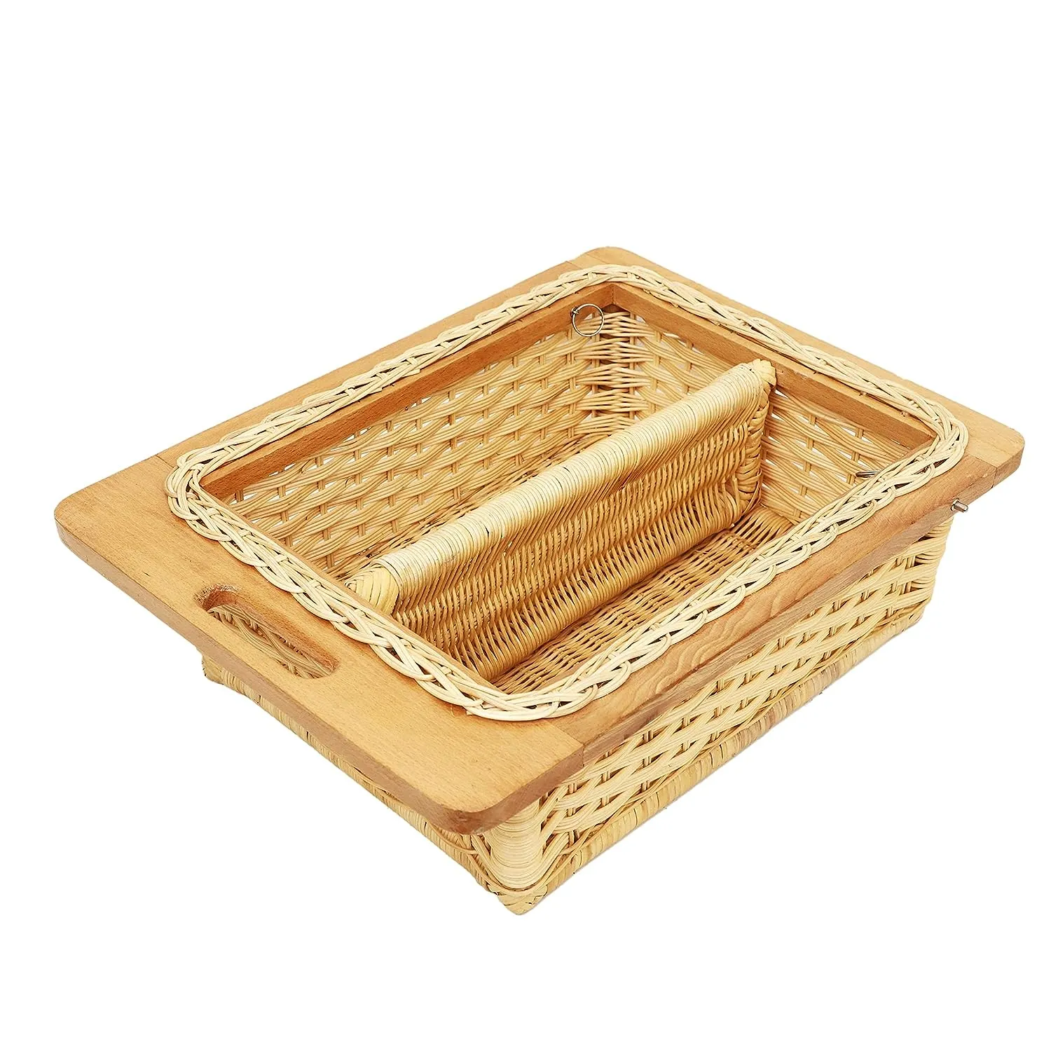 Wicker Basket for Modular Kitchen | Pull Out Wicker Basket 16.5 x 20 x 8 - Saira