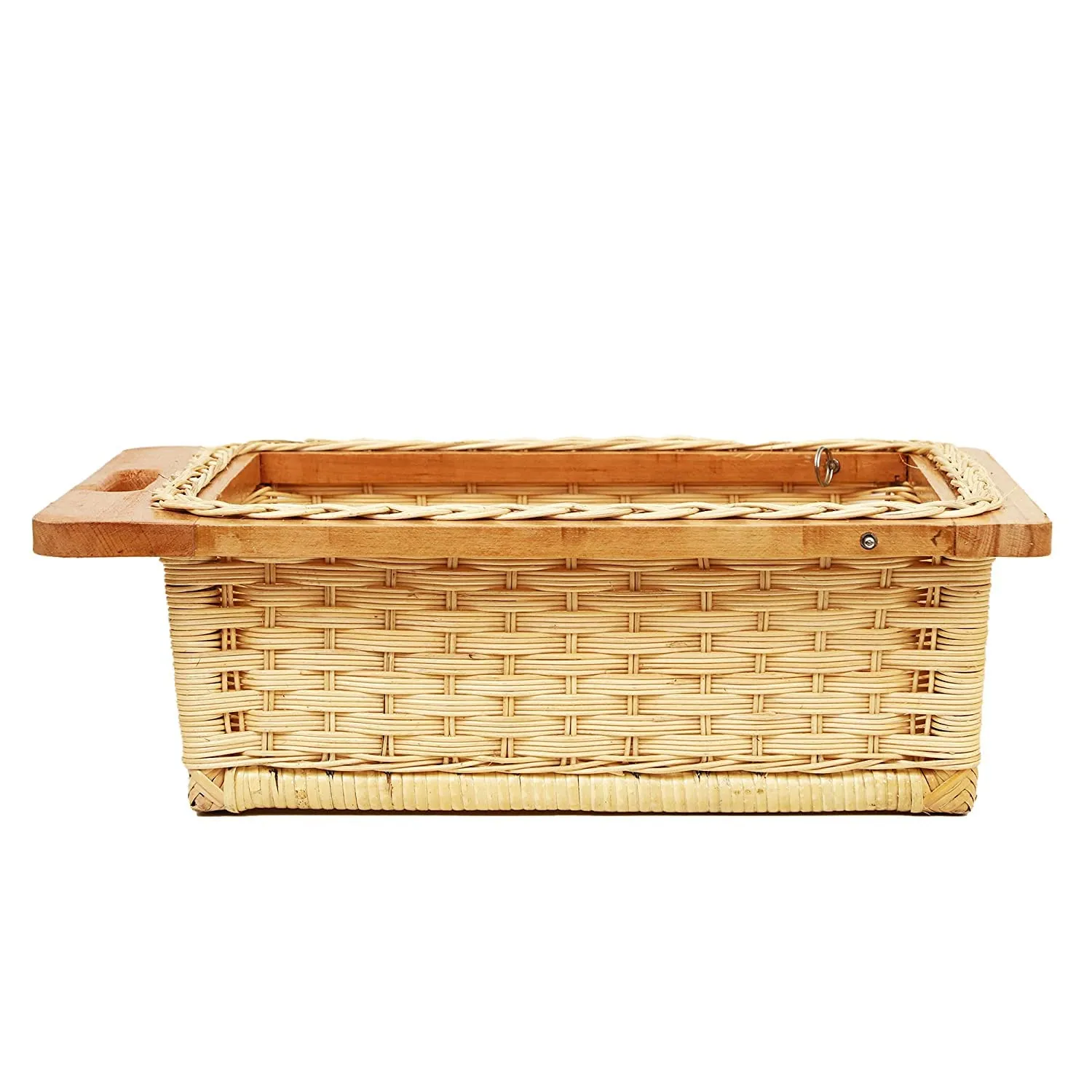 Wicker Basket for Modular Kitchen | Pull Out Wicker Basket 16.5 x 20 x 8 - Saira